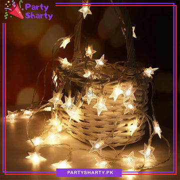 LED Star Fairy Light Battery Operated 20 Stars String Light For Room and Party Decoration